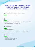 BIOL 322&sol; BIOL322 Module 1&colon; &lpar;Latest 2026&sol; 2027 Update&rpar; 100&percnt; Verified Questions & Answers &vert; Grade A