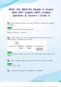 BIOL 322&sol; BIOL322 Module 4&colon; &lpar;Latest 2026&sol; 2027 Update&rpar; 100&percnt; Verified Questions & Answers &vert; Grade A