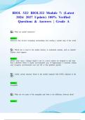 BIOL 322&sol; BIOL322 Module 7&colon; &lpar;Latest 2026&sol; 2027 Update&rpar; 100&percnt; Verified Questions & Answers &vert; Grade A
