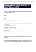 Theatre Midterm QUESTIONS WITH VERIFIED ANSWERS