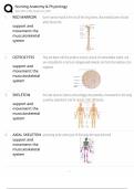 Nursing Anatomy & Physiology &sol; 2025 New Version &sol; Score 100&percnt; Study Guide & Test Bank