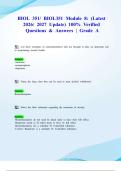 BIOL 351&sol; BIOL351 Module 8&colon; &lpar;Latest 2026&sol; 2027 Update&rpar; 100&percnt; Verified Questions & Answers &vert; Grade A
