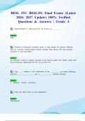  BIOL 351&sol; BIOL351 Final Exam&colon; &lpar;Latest 2026&sol; 2027 Update&rpar; 100&percnt; Verified Questions & Answers &vert; Grade A