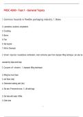 PKSC 4300 - Test 1 - General Topics QUESTIONS AND CORRECT DETAILED  ANSWERS WITH COMPLETE SOLUTIONS  &vert; GRADED A&plus;