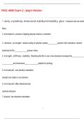 PKSC 4300 Exam 2 - Joey's Version  QUESTIONS AND CORRECT DETAILED  ANSWERS WITH COMPLETE SOLUTIONS  &vert; GRADED A&plus;