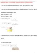 PKSC 4300 Exam 3 STATISTICAL PROCESS CONTROL IN CONVERTING QUESTIONS AND CORRECT DETAILED  ANSWERS WITH COMPLETE SOLUTIONS  &vert; GRADED A&plus;