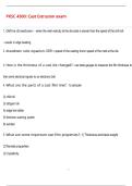 PKSC 4300&colon; Cast Extrusion exam QUESTIONS AND CORRECT DETAILED  ANSWERS WITH COMPLETE SOLUTIONS  &vert; GRADED A&plus;
