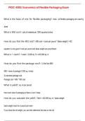 PKSC 4300&colon; Economics of Flexible Packaging Exam QUESTIONS AND CORRECT DETAILED  ANSWERS WITH COMPLETE SOLUTIONS  &vert; GRADED A&plus;