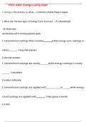 PKSC 4300&colon; Energy Curing Exam QUESTIONS AND CORRECT DETAILED  ANSWERS WITH COMPLETE SOLUTIONS  &vert; GRADED A&plus;