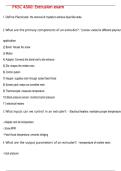 PKSC 4300&colon; Extrusion exam QUESTIONS AND CORRECT DETAILED  ANSWERS WITH COMPLETE SOLUTIONS  &vert; GRADED A&plus;
