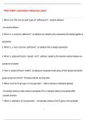 PKSC 4300&colon; Lamination Adhesives exam QUESTIONS AND CORRECT DETAILED  ANSWERS WITH COMPLETE SOLUTIONS  &vert; GRADED A&plus;