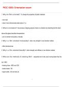 PKSC 4300&colon; Orientation exam  QUESTIONS AND CORRECT DETAILED  ANSWERS WITH COMPLETE SOLUTIONS  &vert; GRADED A&plus;