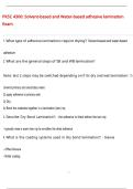 PKSC 4300&colon; Solvent-based and Water-based adhesive lamination  Exam QUESTIONS AND CORRECT DETAILED  ANSWERS WITH COMPLETE SOLUTIONS  &vert; GRADED A&plus;