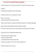 PKSC 4300&colon; Testing of flexible packaging QUESTIONS AND CORRECT DETAILED  ANSWERS WITH COMPLETE SOLUTIONS  &vert; GRADED A&plus;