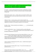 MSNC 510 Quiz with Guaranteed Pass Solutions 2025-2026 Updated&period;