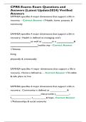 CPRS Exam Questions and Answers &lpar;Updated 2024&rpar; Verified Solutions