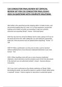 CSX CONDUCTOR FINAL REVIEW SET &lpar;OFFICIAL REVIEW SET FOR CSX CONDUCTOR FINAL EXAM&rpar; 2025&sol;26 QUESTIONS WITH COMPLETE SOLUTIONS&period;