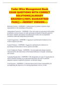 Yoder-Wise Management Book EXAM QUESTIONS WITH CORRECT SOLUTIONS&vert;&vert;ALREADY GRADED&excl;&excl;&vert;&vert;100&percnt; GUARANTEED PASS&vert;&vert;<<NEWEST VERSION>>