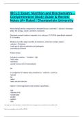 IBCLC Exam&colon; Nutrition and Biochemistry &ndash; Comprehensive Study Guide & Review Notes &lpar;A&plus; Rated &vert; Chamberlain University 