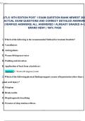 ATLS 10TH EDITION POST 1 EXAM QUESTION BANK NEWEST 2025  ACTUAL EXAM QUESTIONS AND CORRECT DETAILED ANSWERS  &lpar;VERIFIED ANSWERS&rpar; ALL ANSWERED &sol; ALREADY GRADED A&plus; &vert;  BRAND NEW&excl; &vert; 100&percnt; PASS 