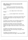 BIBL 104 Quiz 2 Liberty University Questions With Complete Solutions