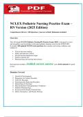 NCLEX Pediatric Nursing Practice Exam &ndash;  RN Version &lpar;2025 Edition&rpar;  Comprehensive Review &vert; 100 Questions &vert; Answers in Bold &vert; Rationales Included