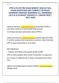 IPPS-A R3 HR PRO EXAM NEWEST 2026 ACTUAL  EXAM QUESTIONS AND CORRECT DETAILED  ANSWERS &lpar;VERIFIED ANSWERS&rpar; ALL ANSWERED  &lbrace;50 Q & A&rcub; ALREADY GRADED A&plus; &vert; BRAND NEW&excl; &vert;  100&percnt; PASS 