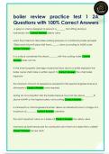 boiler review practice test 1 2A  Questions with 100&percnt; Correct Answers