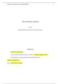 Theory and Practice Assignment Liberty University