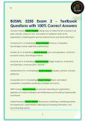 BUSML 3250 Exam 2 - Textbook  Questions with 100&percnt; Correct Answers 