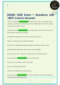 BUSML 3250 Exam 1Questions with  100&percnt; Correct Answers