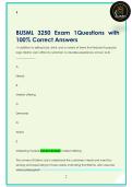 BUSML 3250 Exam 1&colon; Quiz and Warm Up Questions Questions with 100&percnt;  Correct Answers