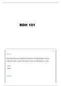 RDH 101 OSHA QUESTIONS AND VERIFIED ANSWERS
