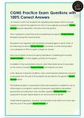 CGMS Practice Exam Questions with  100&percnt; Correct Answers
