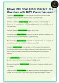 CGMS 200 Final Exam Practice Test  Questions with 100&percnt; Correct Answers 