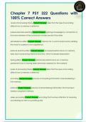 Chapter 7 PSY 322 Questions with  100&percnt; Correct Answers 