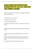 APMP FOUNDATION CERTIFICATION EXAMINATION TEST 2026 FULL QUESTIONS AND CORRECT ANSWERS