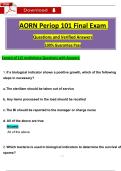 AORN Periop 101 Final Exam   Questions and Verified Answers  100&percnt; Guarantee Pass 