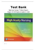 High Acuity Nursing Test Bank 7th Edition Wagner &vert; Chapter 1-39 Q&A &vert; Complete A&plus; Guide