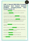 CMP Newest 2025&sol;2026 Complete  Questions And Correct Answers  &lpar;Verified  Answers&rpar;&vert;Brand New  Version Grade A&plus;&excl; 