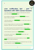 creo certification test - part 1  Questions with 100&percnt; Correct Answers creo certification test - part 1  Questions with 100&percnt; Correct Answers 