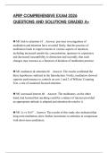 APRP COMPREHENSIVE EXAM 2026 QUESTIONS AND SOLUTIONS GRADED A&plus;