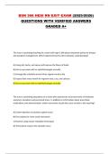 BSN 366 HESI RN EXIT EXAM &lpar;2025&sol;2026&rpar; QUESTIONS WITH VERIFIED ANSWERS GRADED A&plus;