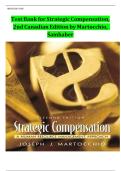 Test Bank for Strategic Compensation&comma;  2nd Canadian Edition by Martocchio&comma;   Samhaber&vert;&vert;Guide A&plus;