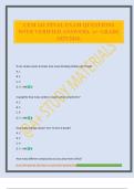 CEM 141 FINAL EXAM QUESTIONS WITH VERIFIED ANSWERS&period; A&plus; GRADE 2025&sol;2026&period;