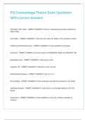 PSI Cosmetology Theory Exam Questions With Correct Answers&period;