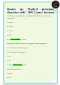 Davies spi Physical principles  Questions with 100&percnt; Correct Answers