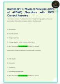 DAVIES SPI&colon; II&period; Physical Principles &lpar;20&percnt;  of  ARDMS&rpar; Questions with 100&percnt;  Correct Answers DAVIES SPI&colon; II&period; Physical Principles &lpar;20&percnt;  of  ARDMS&rpar; Questions with 100&percnt;  Correct Answers 