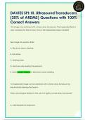 DAVIES SPI&colon; I&period; Patient Care&comma; Safety&comma;  and Communication &lpar;5&percnt; of ARDMS&rpar;  Questions with 100&percnt; Correct Answers 