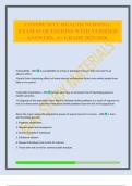 COMMUNITY HEALTH NURSING&colon; EXAM &num;2 QUESTIONS WITH VERIFIED ANSWERS&period; A&plus; GRADE 2025&sol;2026&period;